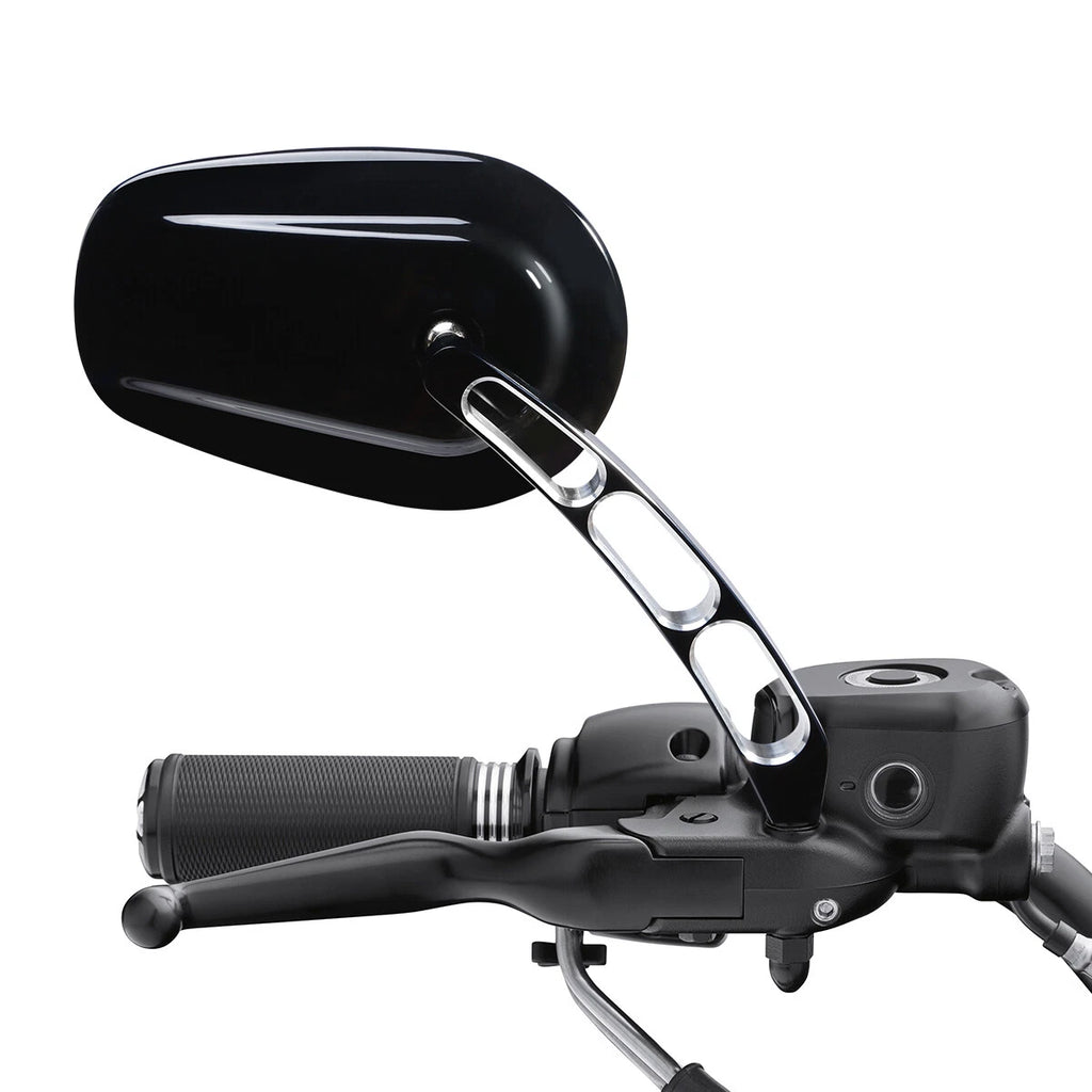 Oval Rear Mirrors for Harley Sportster Dyna Bobber Chopper Street Glide