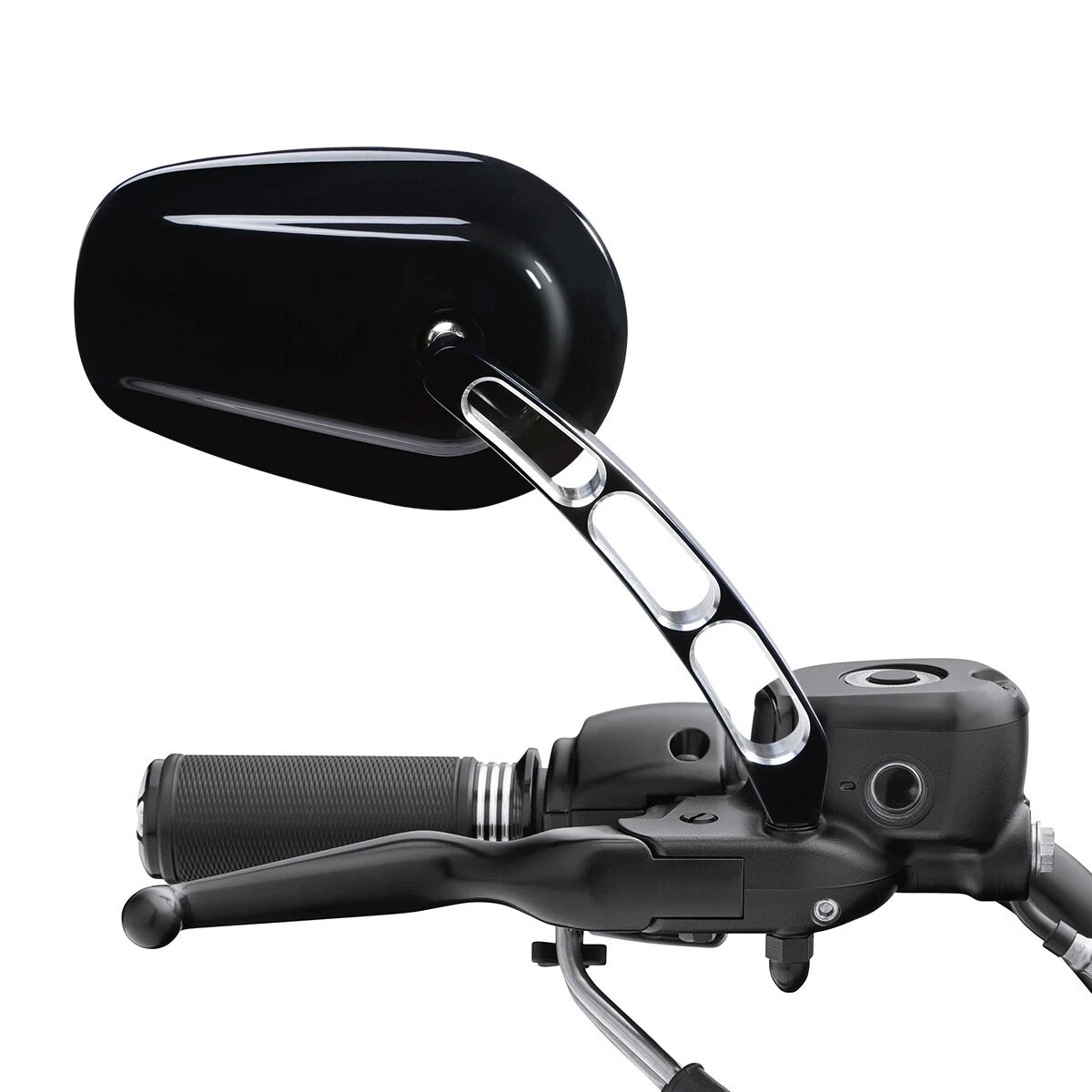 Oval Rear Mirrors for Harley Sportster Dyna Bobber Chopper Street Glide