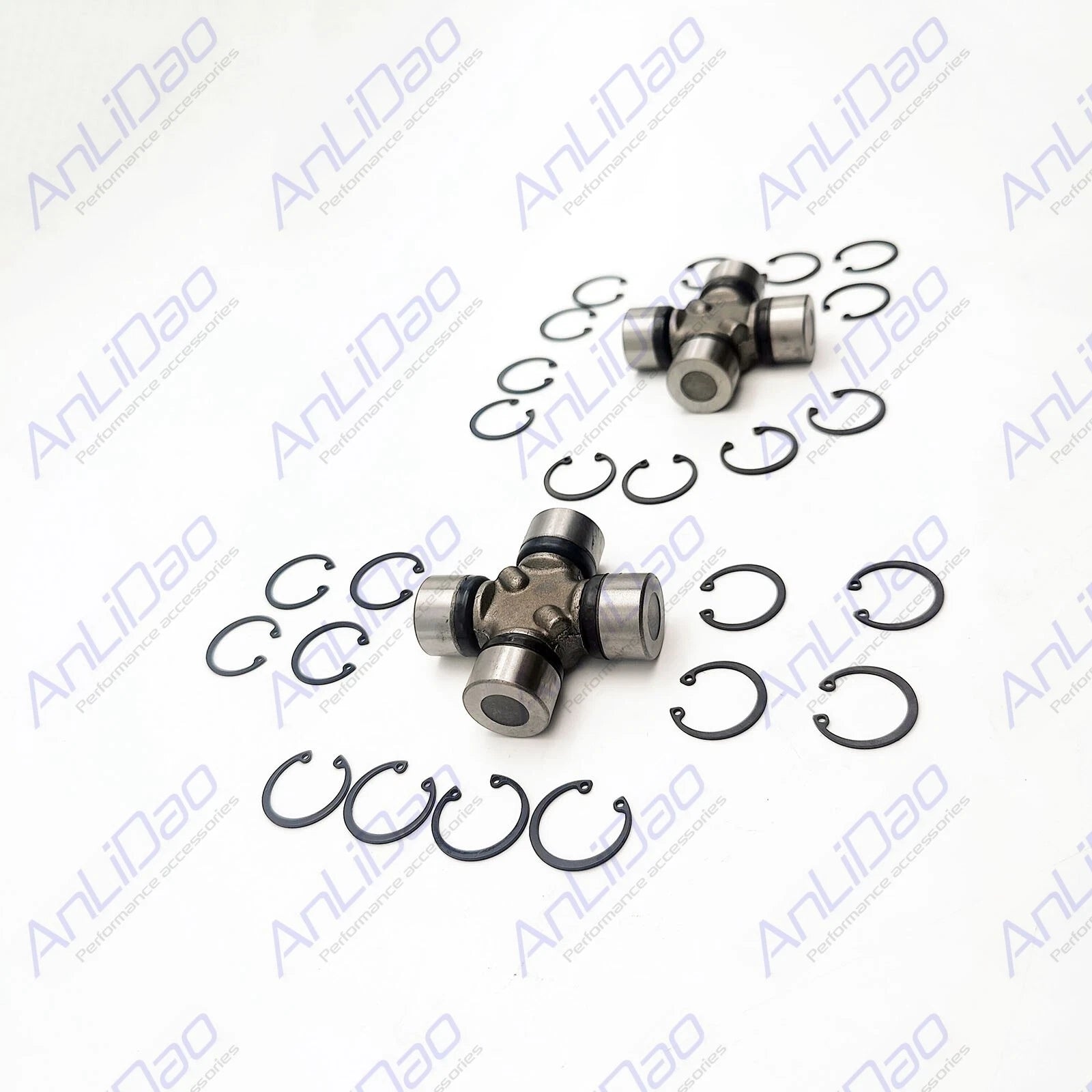 2Pcs U-Joint for Mercruiser Alpha 1 Gen 2 Bravo (865496A01, 865493A01)