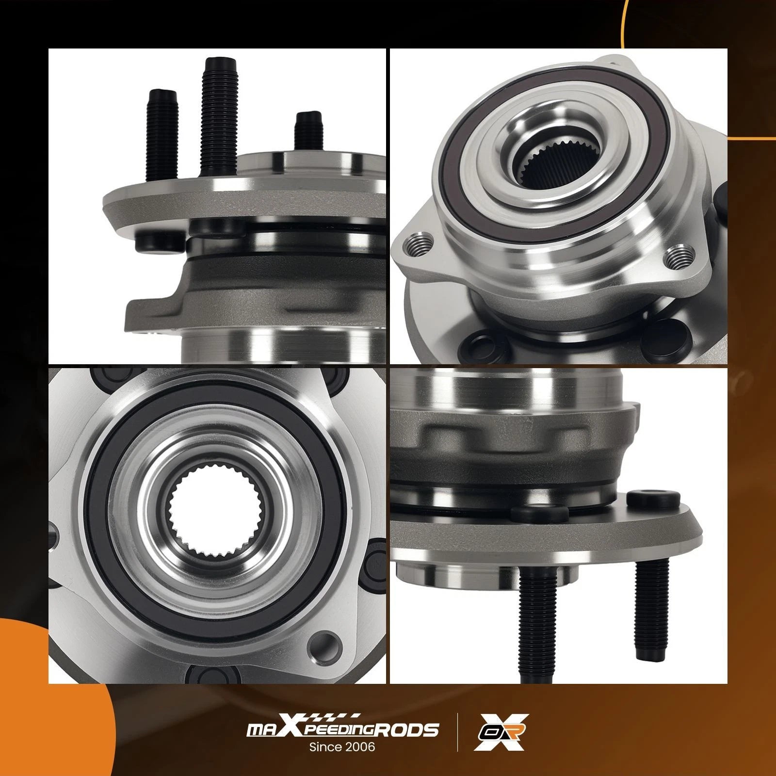 Front Wheel Hub Bearing Assembly Kit for Durango Grand Cherokee (2011–2023) 513324