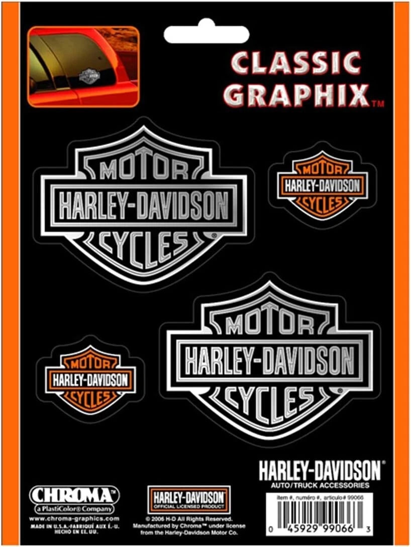 Set of 4 Decals for Harley-Davidson (CG99066)
