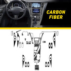 Carbon Fiber Interior Trim Cover Sticker for Infiniti Q50/Q60 (2014–2020)