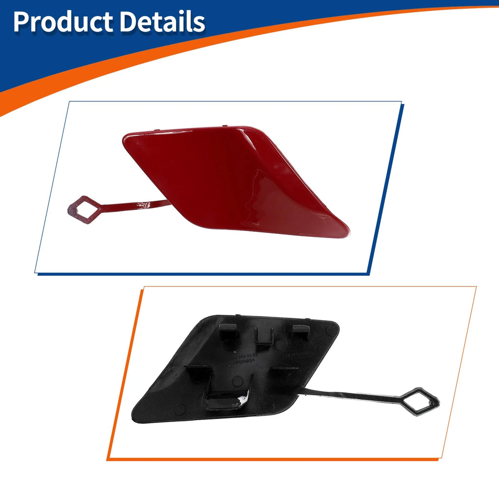 Tow Hook Cap for Mercedes-Benz C250 (2012–2015) No.A2048850526 Bright Red