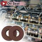 2X Oil Seal Rotary Shaft Seal FKM Rubber 35x80x12mm for Various Models