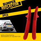 Set of 2 Rear Bumper Reflectors for Honda Civic Hatchback (2017–2021)