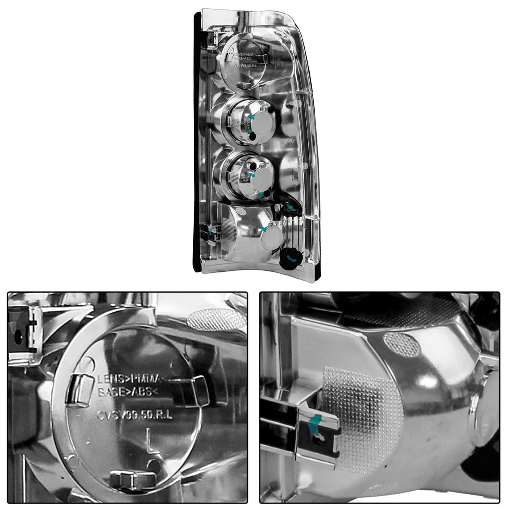 Tail Lights for Chevy Silverado GMC Sierra 1500 2500 3500 (1999-2003)