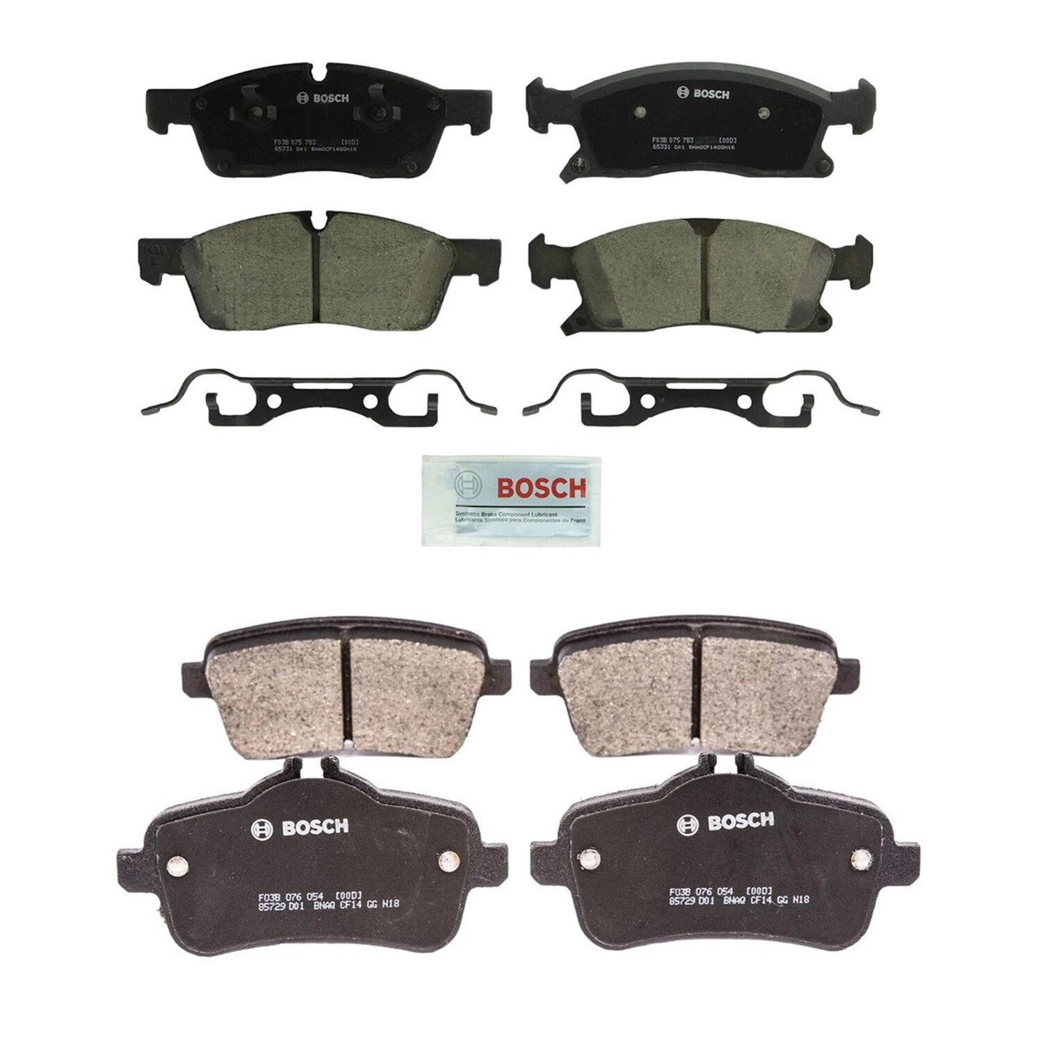 Bosch Quietcast Brake Pad Kit for Mercedes X166 GLE ML 350 400 (2016–2019)