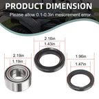 2Pcs Front Wheel Bearing & Seal Kit for Kawasaki Bayou Prairie (300–400)