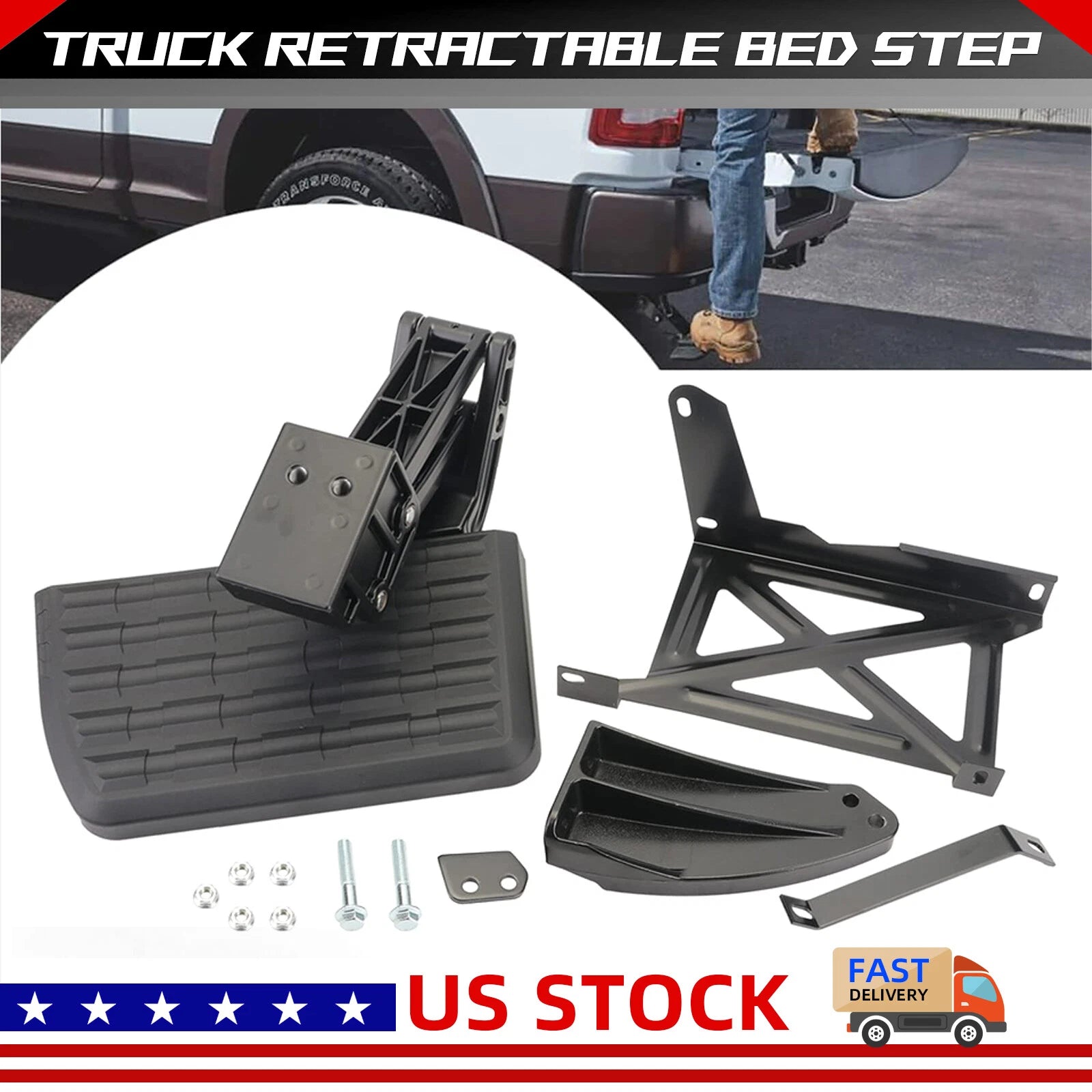 Retractable Truck Bed Step for Toyota Tundra (2014–2021) PT392-34140
