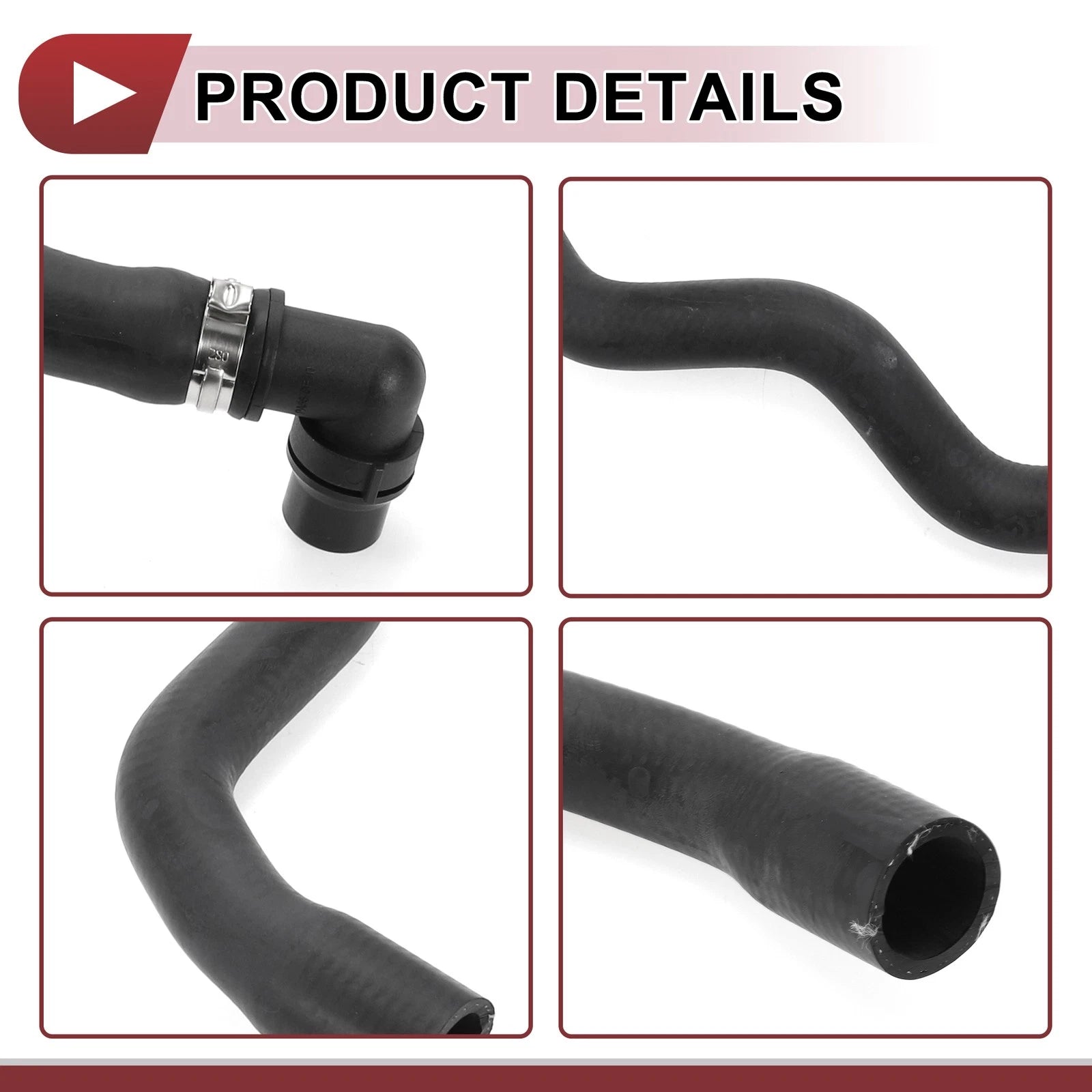 HVAC Heater Hose for Mercedes Benz W212 W204 W207 (2010–2016) A2128301696 Rubber