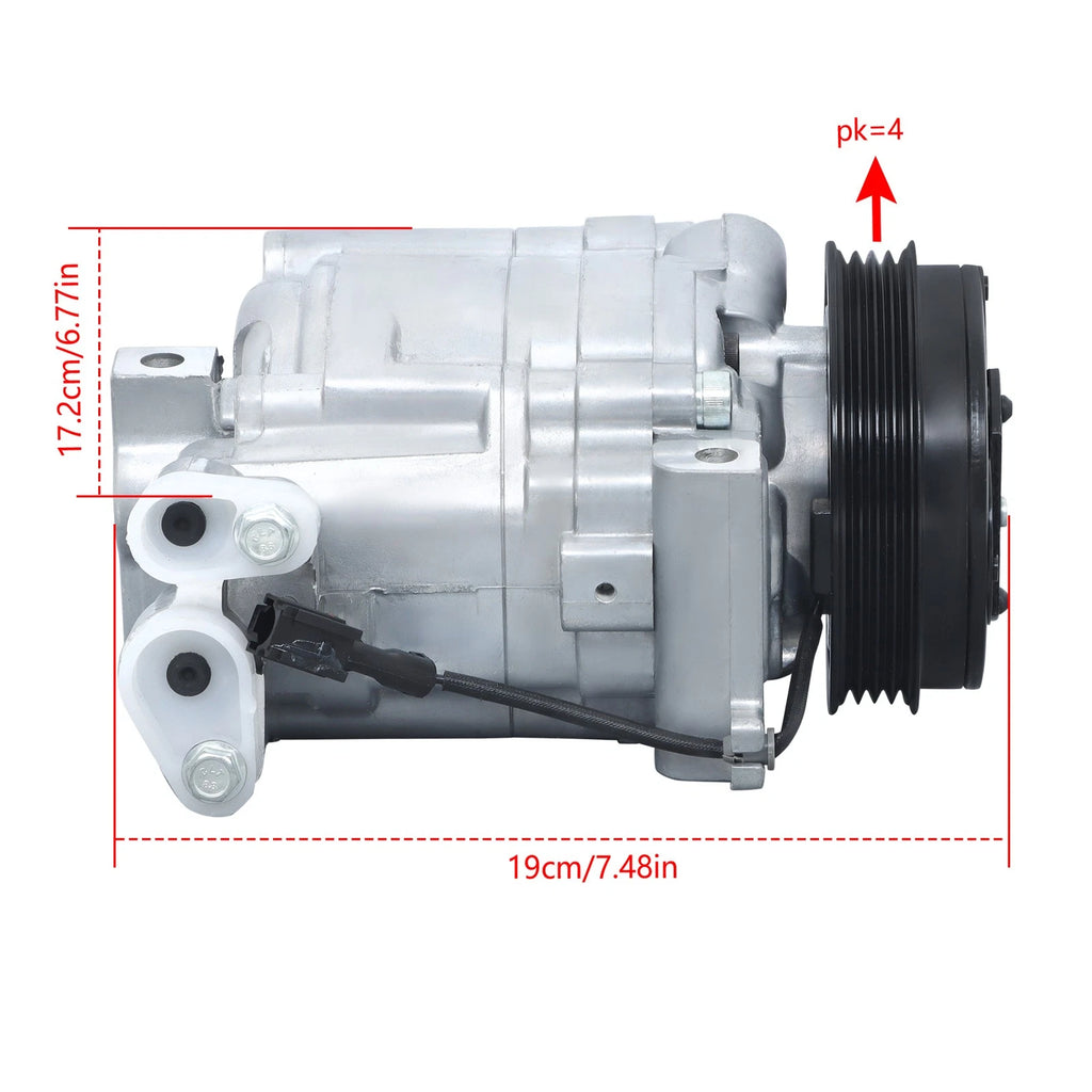 A/C Compressor & Clutch for Subaru Impreza (2007–2014)