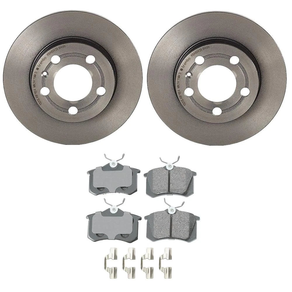 Akebono Rear Brake Kit for Audi TT Quattro (239mm Disc Rotors)