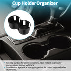 Center Console Cup Holder Organizer for Honda Prologue EV (2024–2026) TPE Black
