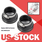 2X Air Cleaner Joint Intake Boot for Yamaha Banshee YFZ 350 (1987–2006)