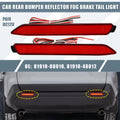 2X Rear Bumper Reflector LED Brake Tail Light 81920-08010 for Toyota RAV4 (2019)