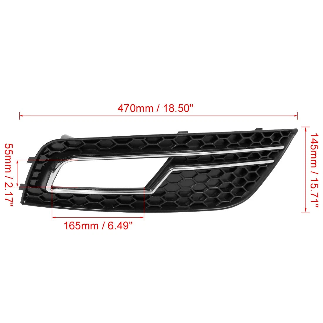 Front Right Fog Light Grille Cover Trim 8K0807682K for Audi A4L (2013–2016)