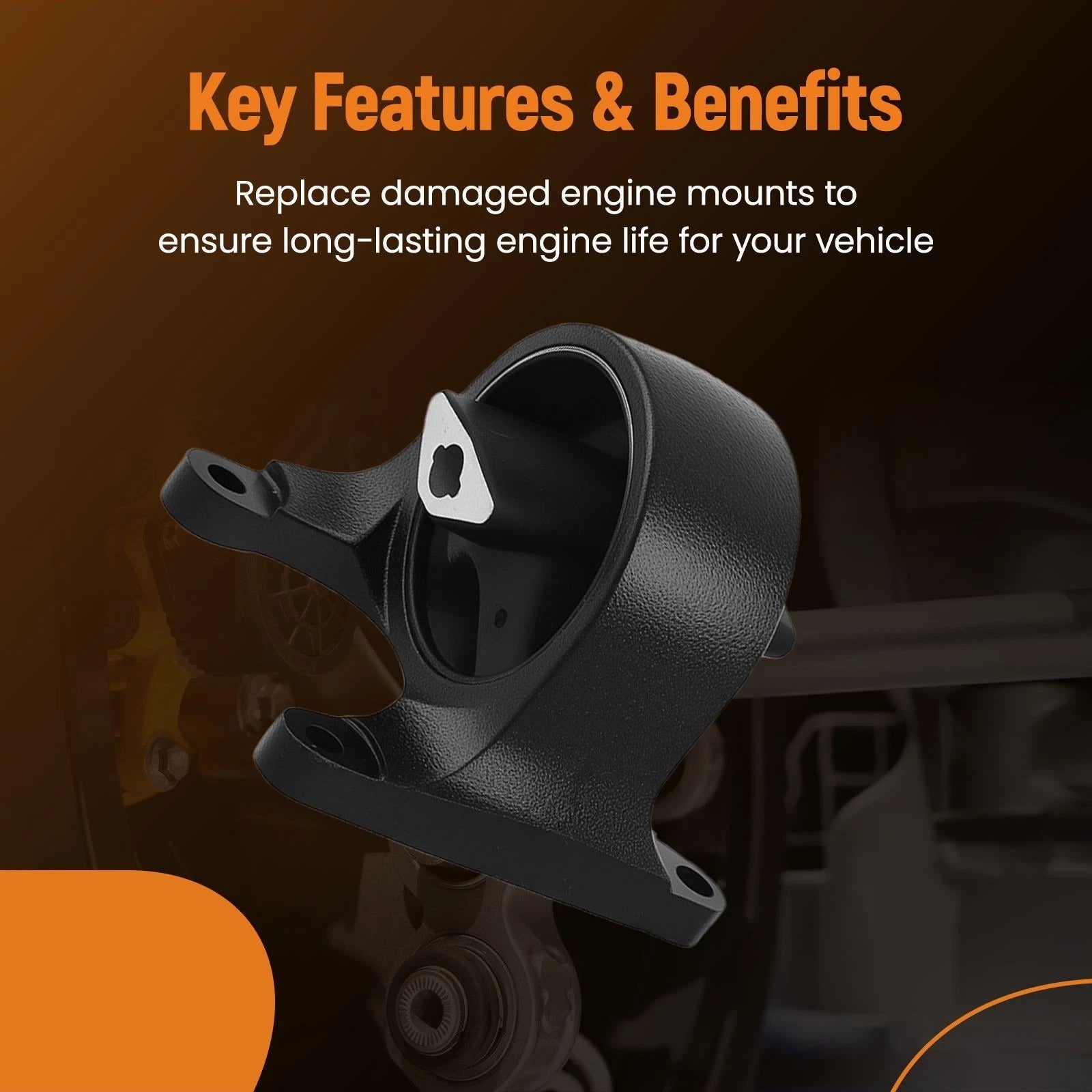 Set of 3 Engine and Transmission Mounts for Jeep Grand Cherokee (1999–2004)