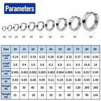 Fishing Hook Connection Ring Set of 9 - 304 Stainless Steel