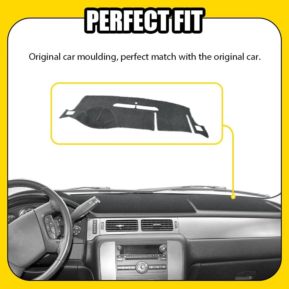 Dashboard Cover for Chevrolet Silverado/Suburban/Tahoe (2007–2013) Gray