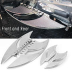 Chrome Front & Rear Floorboard Foot Pegs for Harley Touring (2014–2023)
