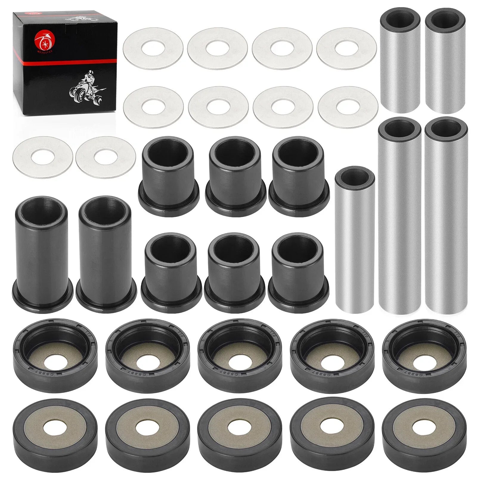 Rear A-Arm Suspension Bushing Rebuild Kit for Suzuki KingQuad 700 LT-A700X (2005–2007)