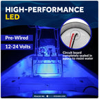 2X LED Marine Courtesy Lights for Boat Ceiling (3 Inch)