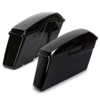 Vivid Black Hard Saddle Bags for Harley Touring Road Glide (2014–2024)