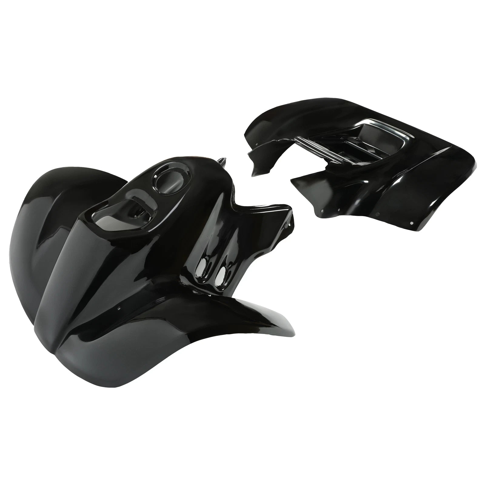 Set of 2 Front & Rear Fenders for Honda TRX90 (1993–2005) - Black ABS Plastic