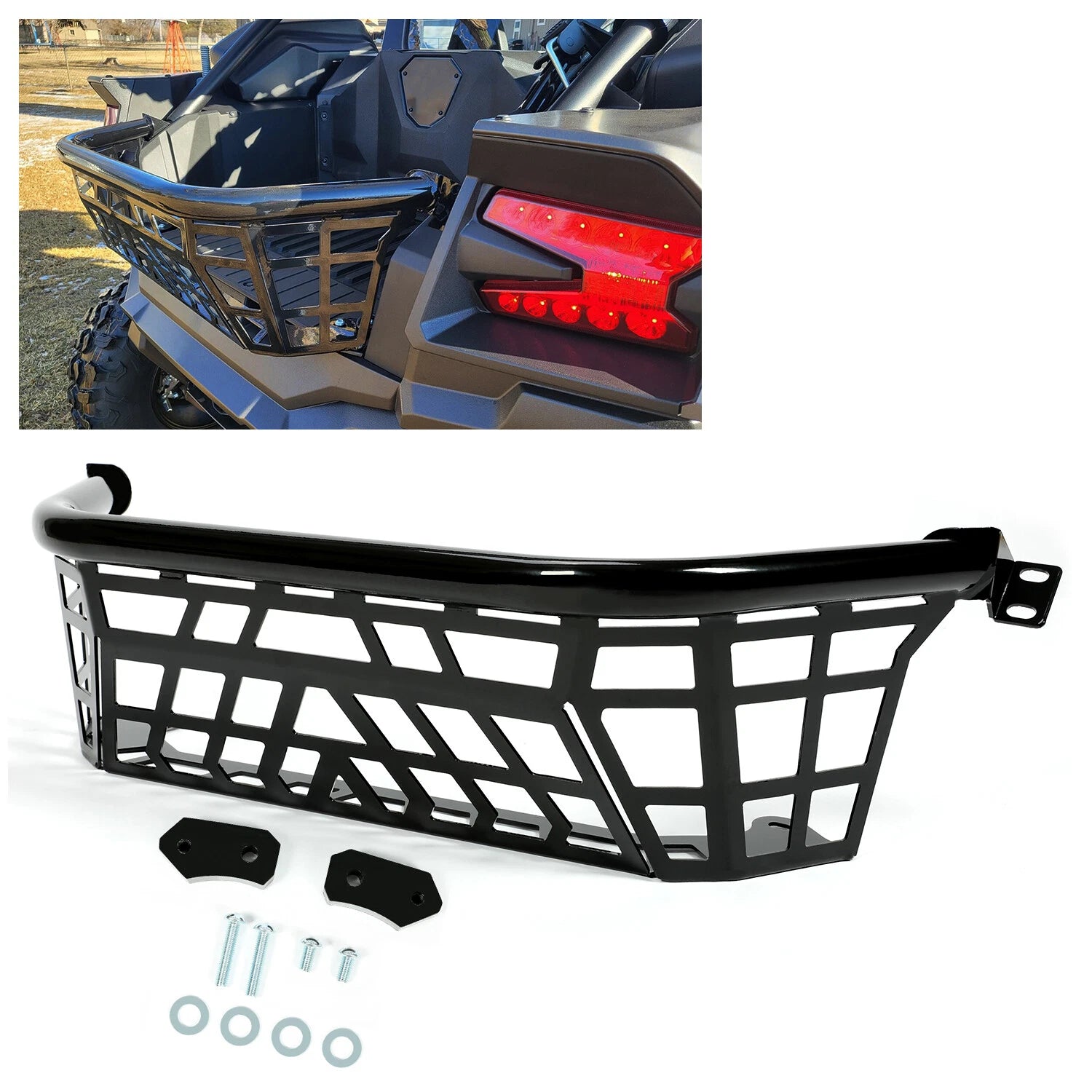 Bed Enclosure Tailgate Storage Rack for Kawasaki Teryx 1000 (2020–2024)