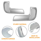Set of 2 Bumper End Caps for Toyota Tacoma (2016–2023) Chrome