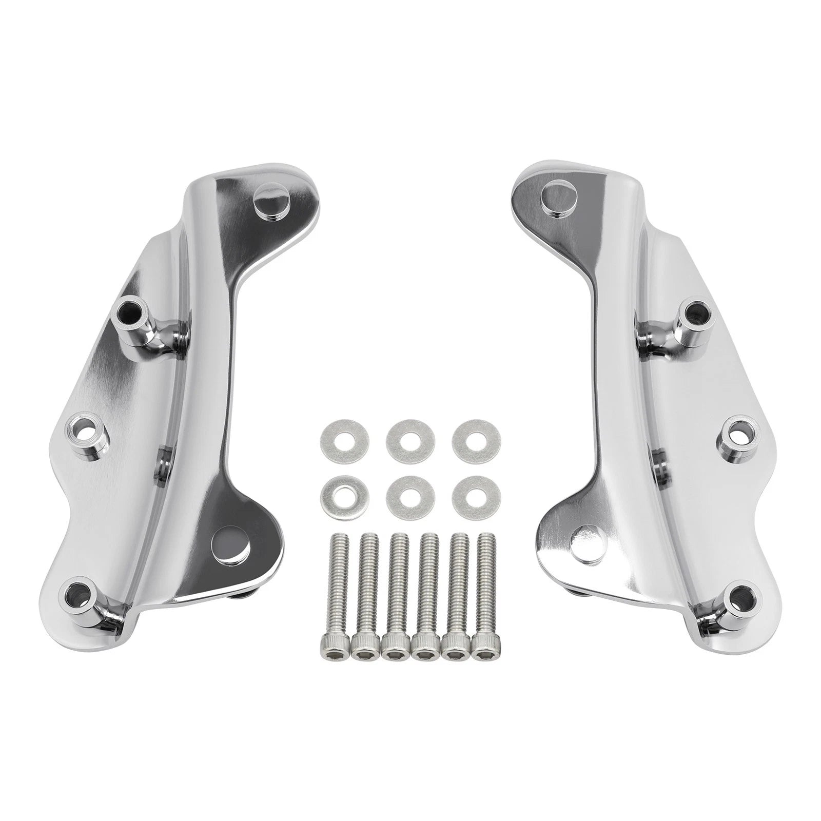 4 Point Docking Hardware Kit for Harley Road Street Glide (2009–2013) Chrome