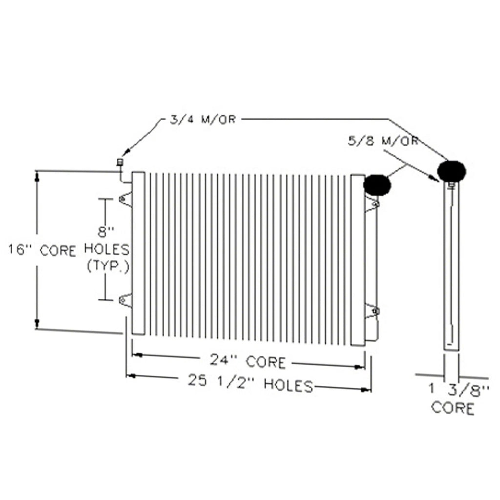 Replacement A/C Condenser for 2005–2007 Chrysler Town & Country