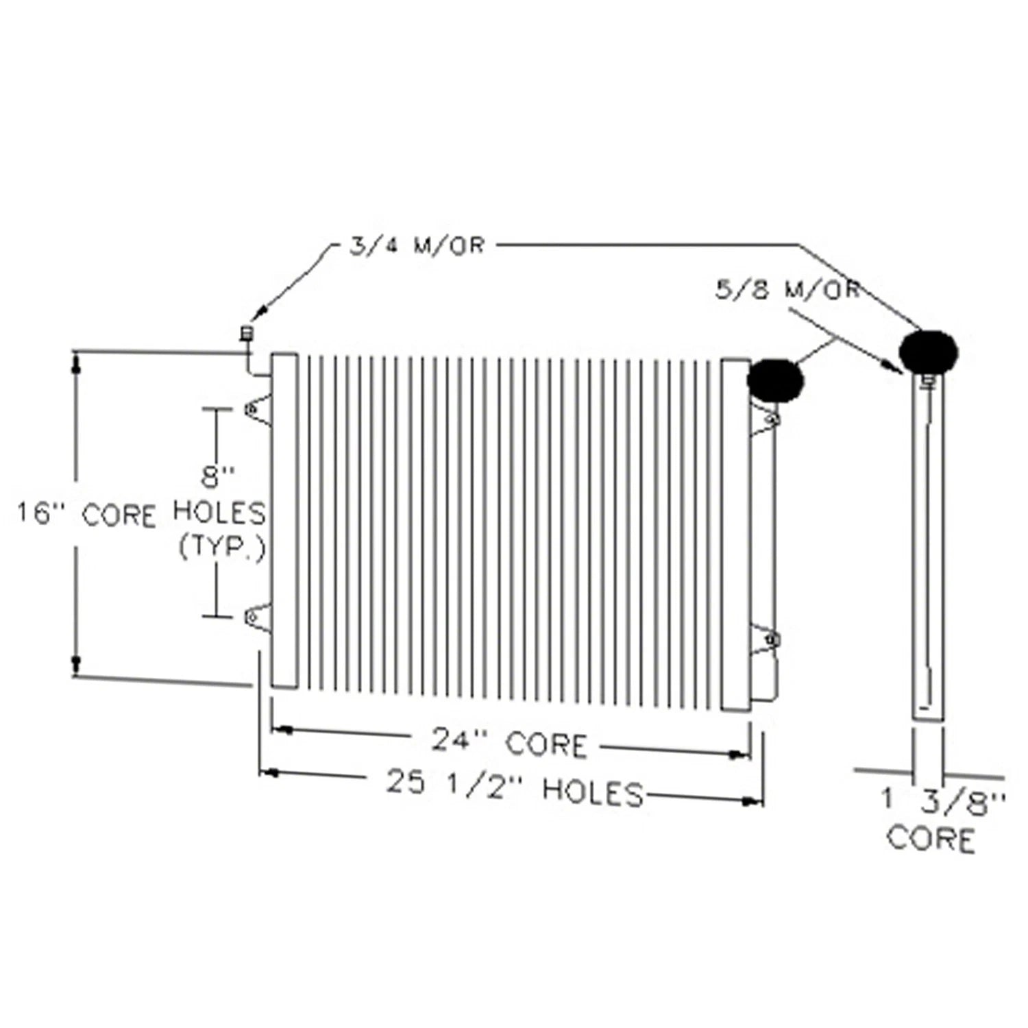 Replacement A/C Condenser for 2005–2007 Chrysler Town & Country