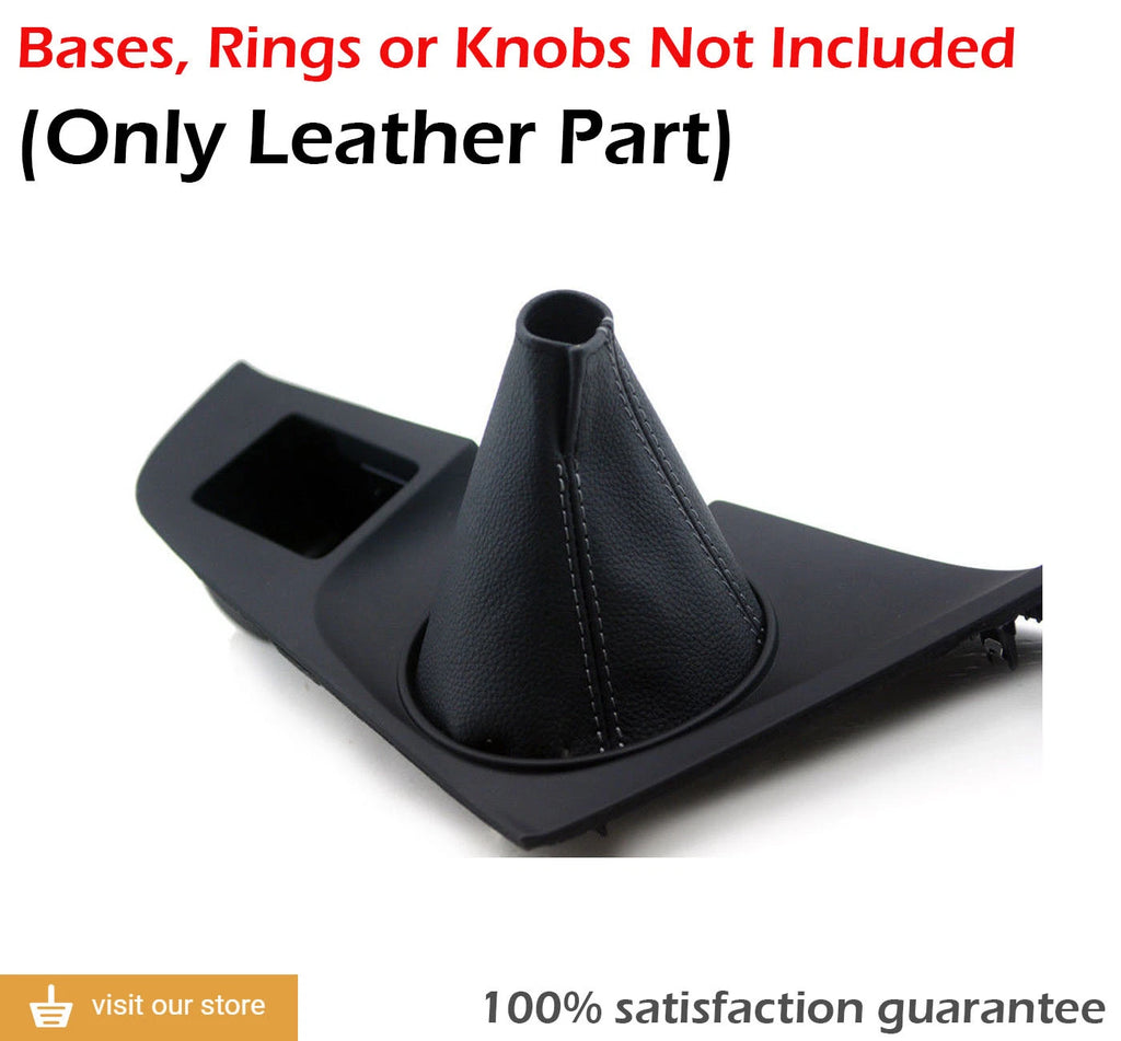 Manual Shift Boot for Toyota Supra (1993–1998) Gray Stitch Leather Synthetic