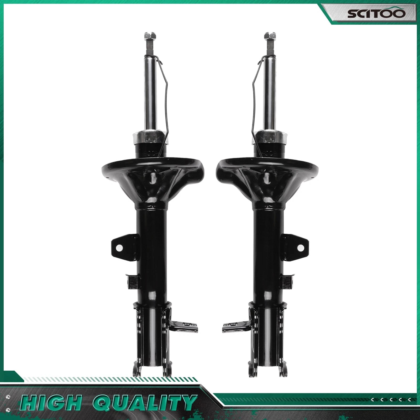Set of 2 Rear Shocks Struts for Hyundai Elantra Tiburon (1996–2001)