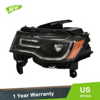 LH Headlamp HID/Xenon for Jeep Grand Cherokee (2019–2021) Black Clear