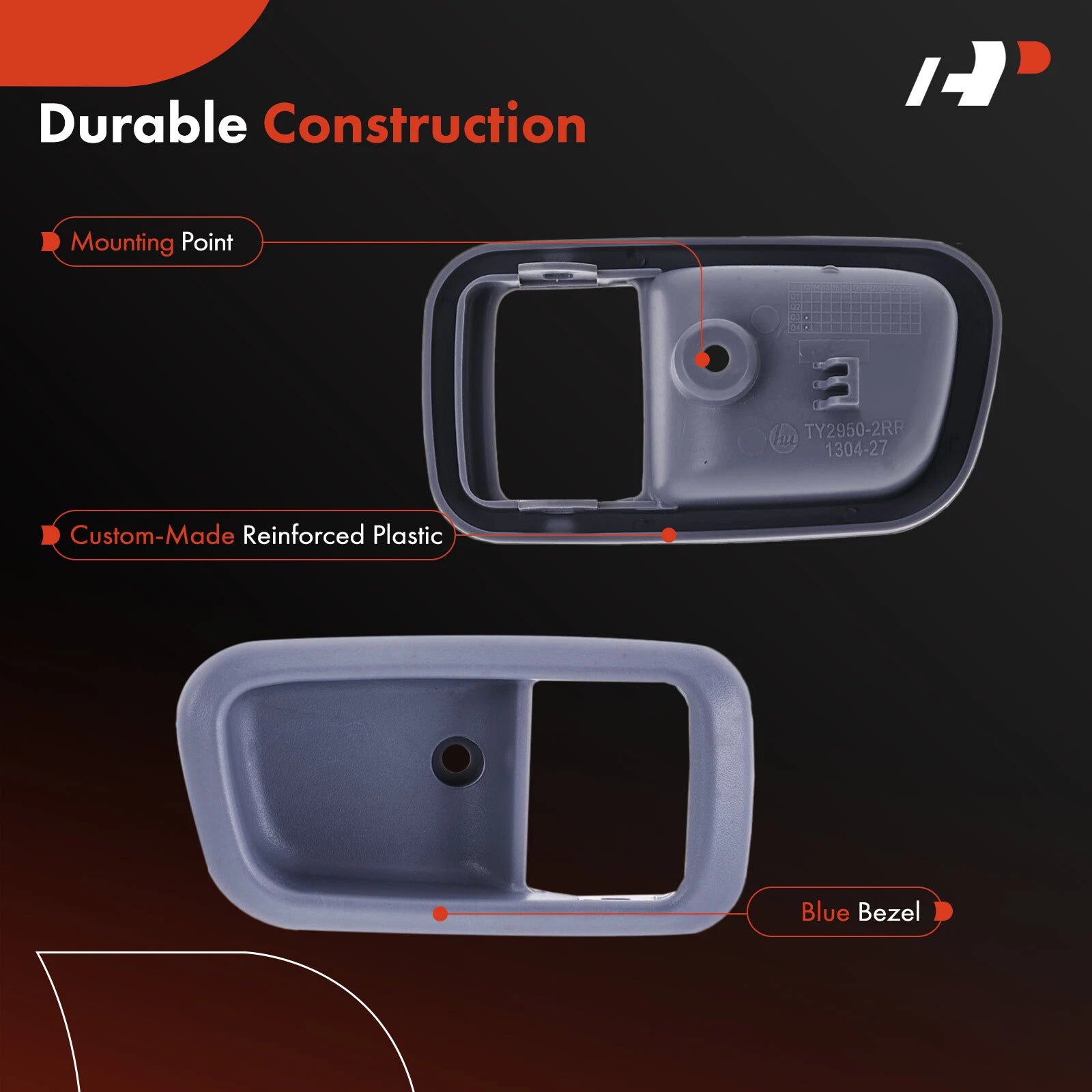 Rear Right Interior Door Handle for Toyota Tundra (2000–2006) Extended Cab