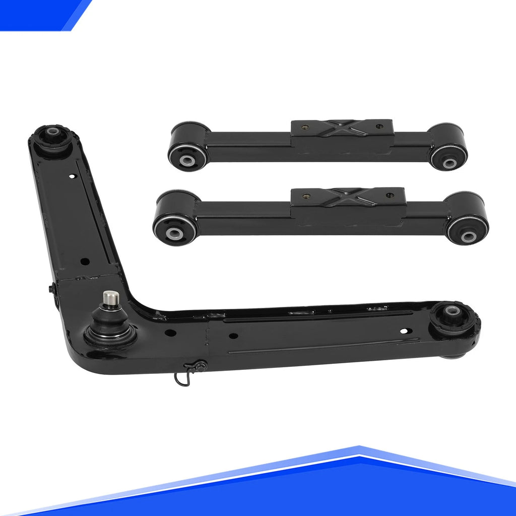 3Pcs Rear Upper Lower Control Arm Kit for Jeep Liberty (2004–2007)