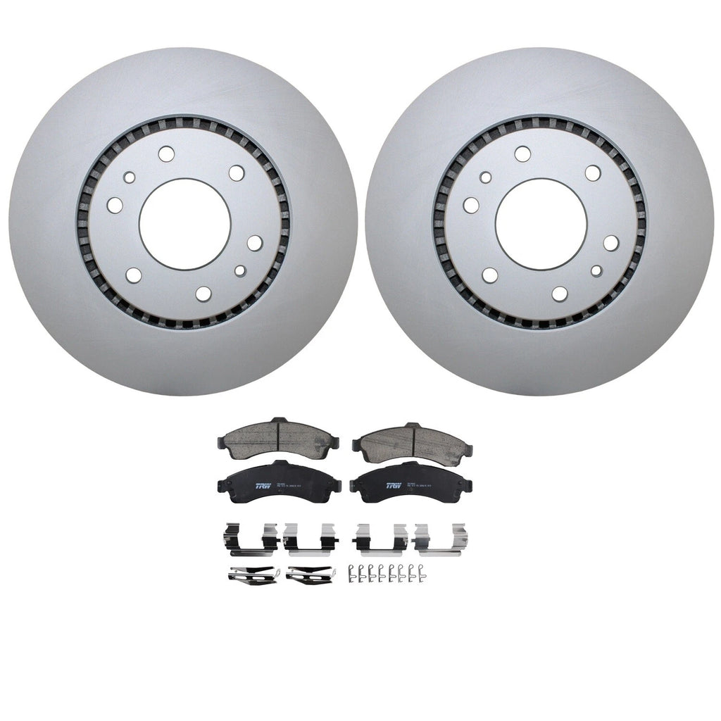 Front Brake Kit 325mm Rotors TRW Pro Ceramic Pads for Buick Chevy GMC Isuzu Saab