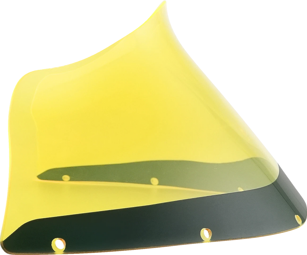 Klock Werks 9" Kolor Flare Windshield for FXRP (KWW-02-0609) - Yellow Ice
