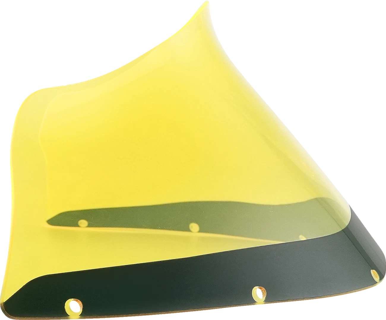 Klock Werks 9" Kolor Flare Windshield for FXRP (KWW-02-0609) - Yellow Ice