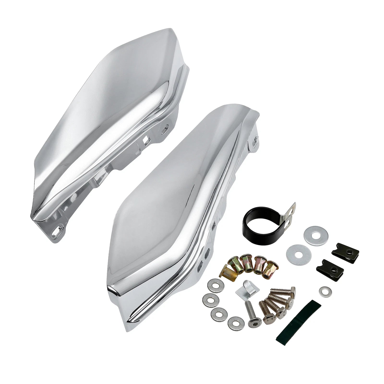 Chrome Mid-Frame Air Deflectors for Harley Touring Road Glide (2017–Present)