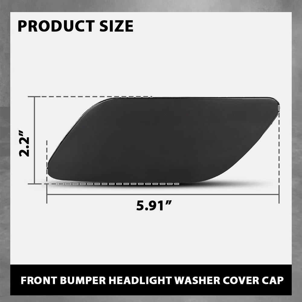 Set of 2 Headlight Washer Cover Caps for Audi A6 C7 (2012–2017)
