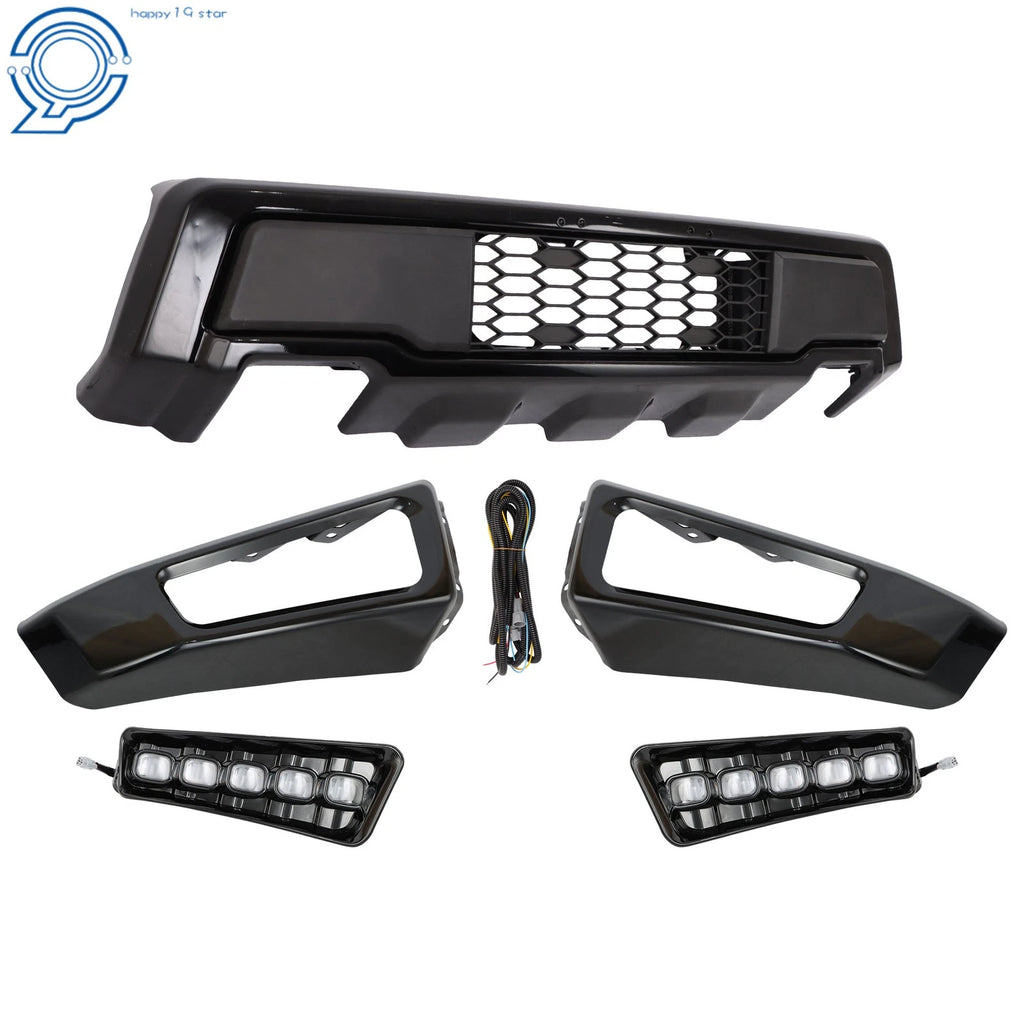 Textured Black Steel Bumper with LED for Ford F150 (2015-2017)