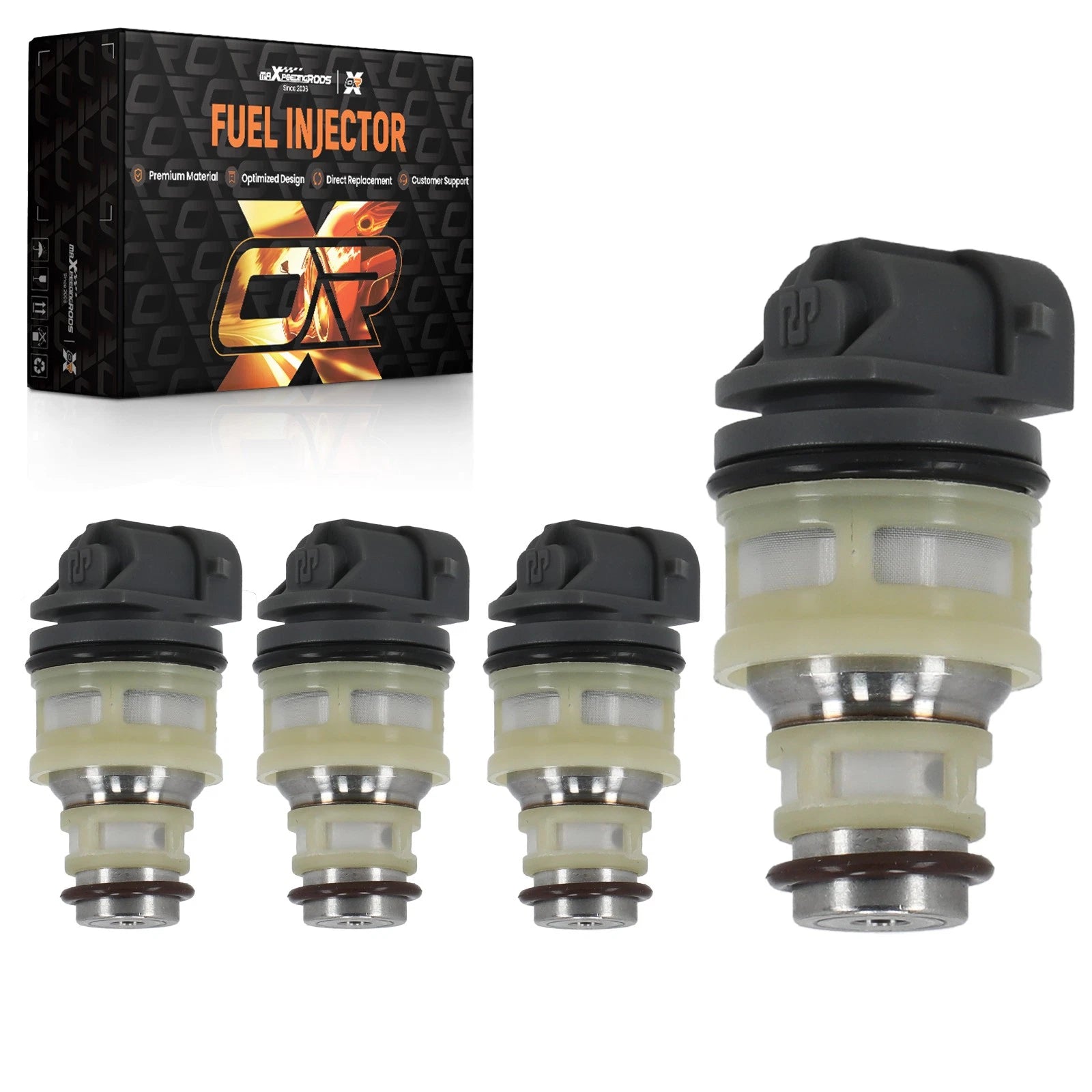 Set of 4 Fuel Injectors for Chevy Cavalier S10 LLV 2.2L (1995–1997) 17113124 17113197