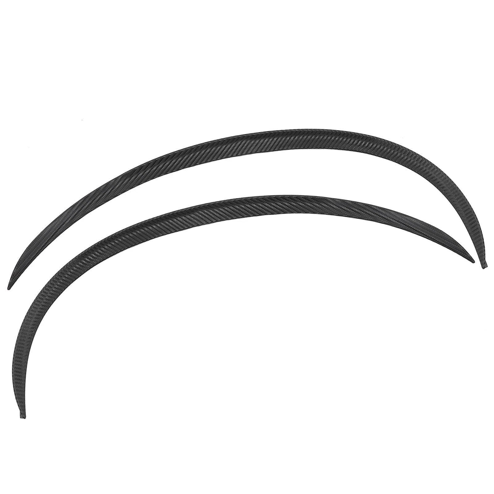 Set of 4 Carbon Fiber Style Wheel Arch Protector Trim for Cars