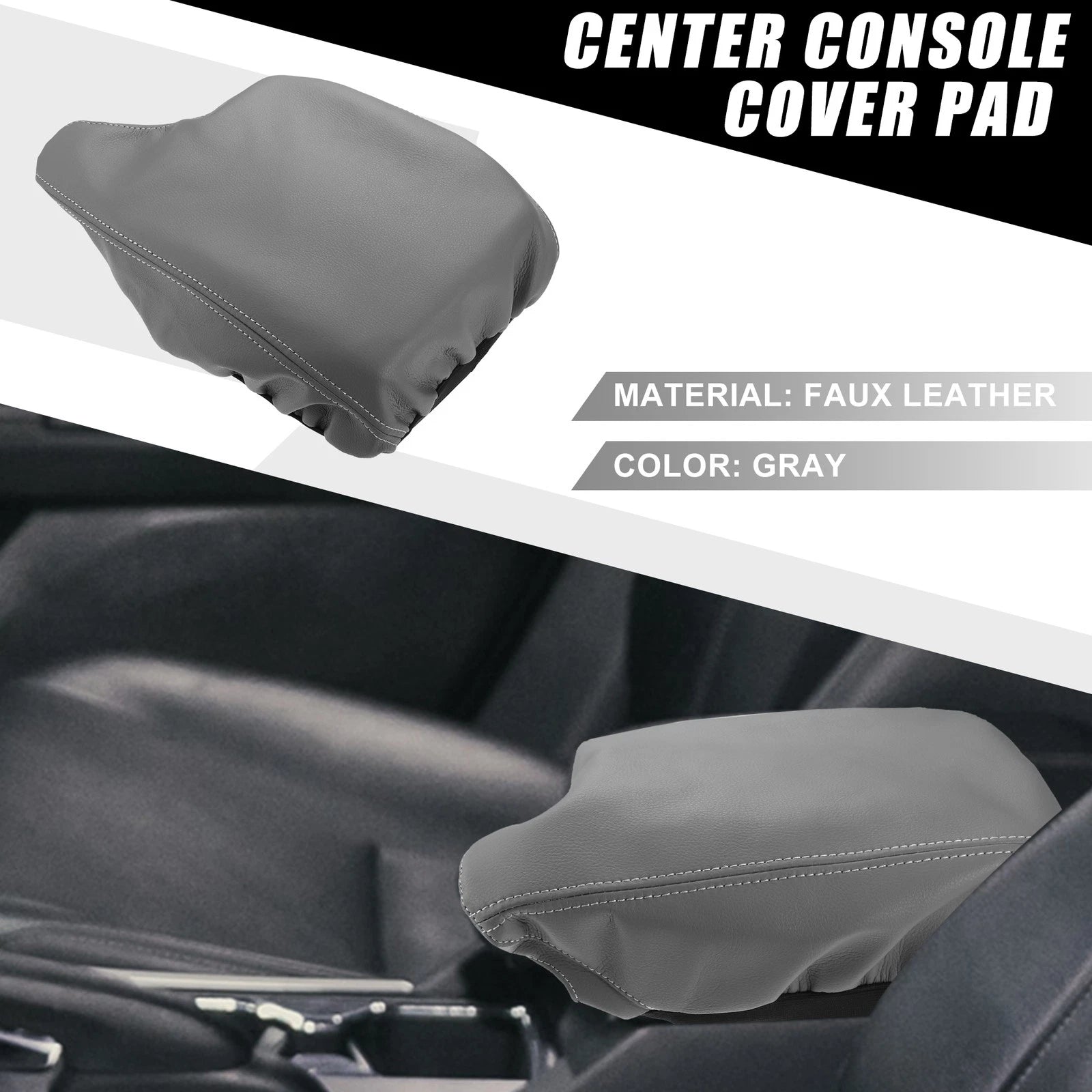 Armrest Cover Trim for Honda Accord (2013–2017) Gray