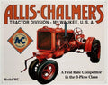 Tin Sign for Allis-Chalmers Tractor (16"W x 12-1/2"H) #1133