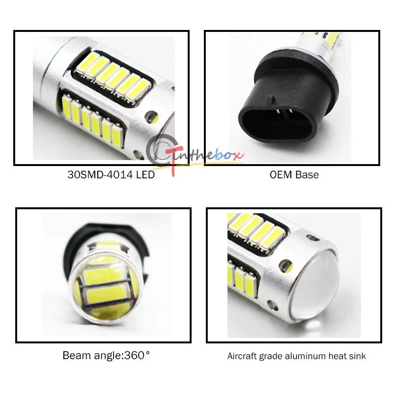 2X Super Bright 30-SMD LED Bulbs for Fog Driving Lights