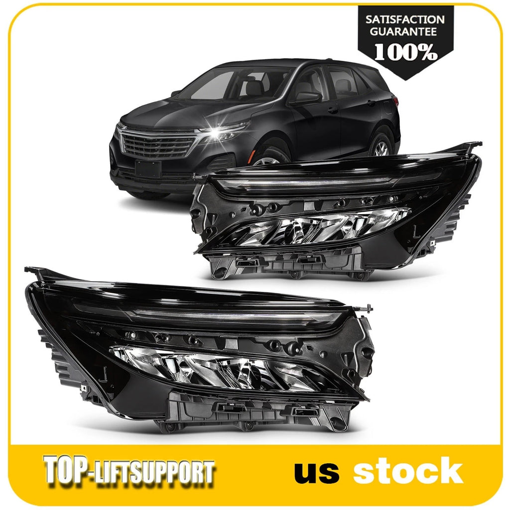Pair LED DRL Headlights for Chevrolet Equinox LT RS (2022–2024)